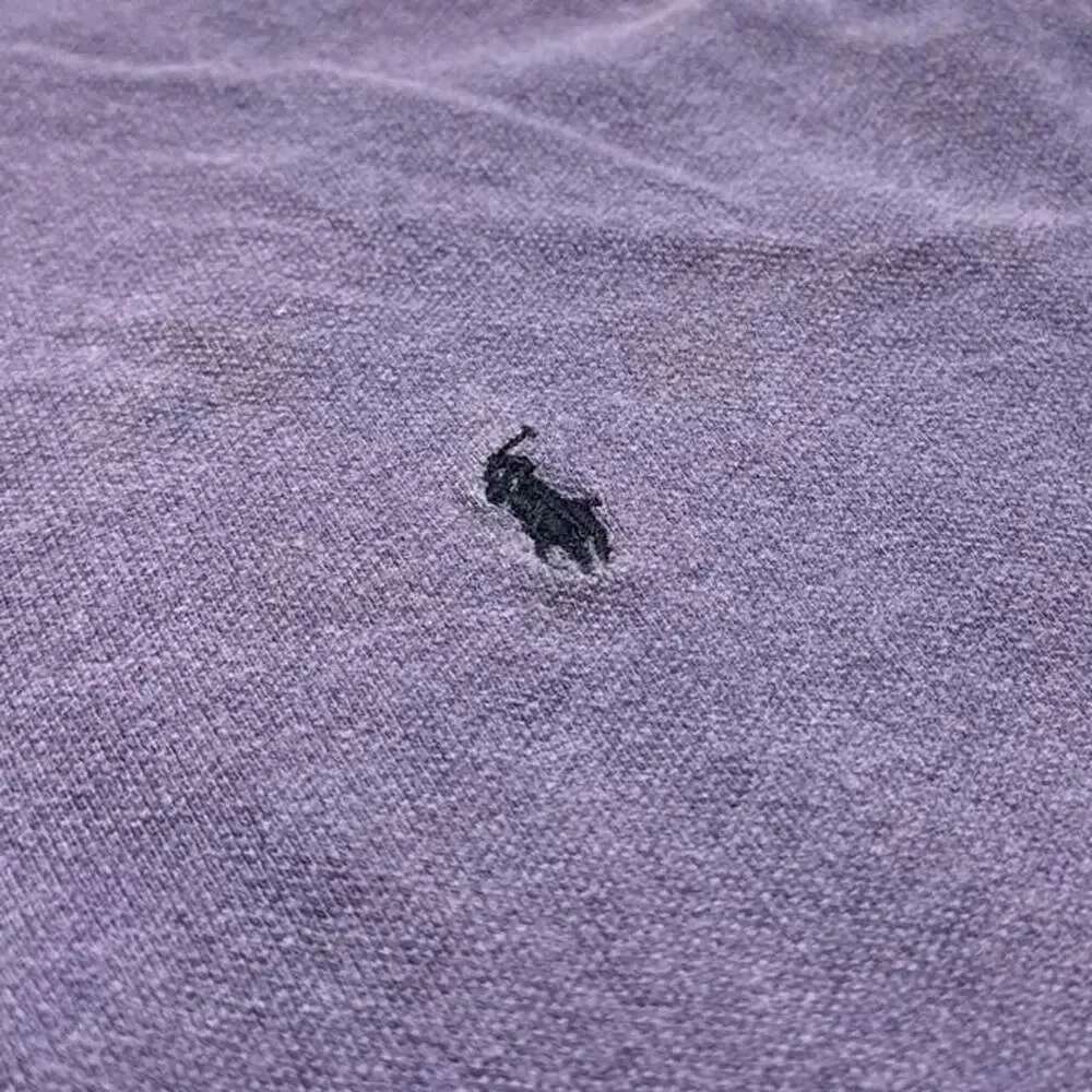 Polo Ralph Lauren Purple Cotton Polo Shirt Size Large